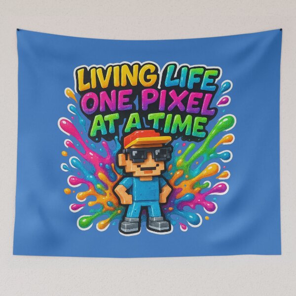 Item preview, One pixel at a time – lifestyle in pixel art designed and sold by Girih.