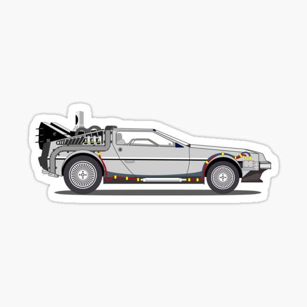 DeLorean - Retour vers le futur Sticker