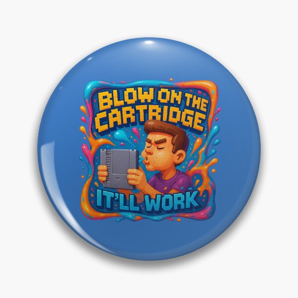 Item preview, Blow on the Cartridge – pure gaming nostalgia designed and sold by Girih.