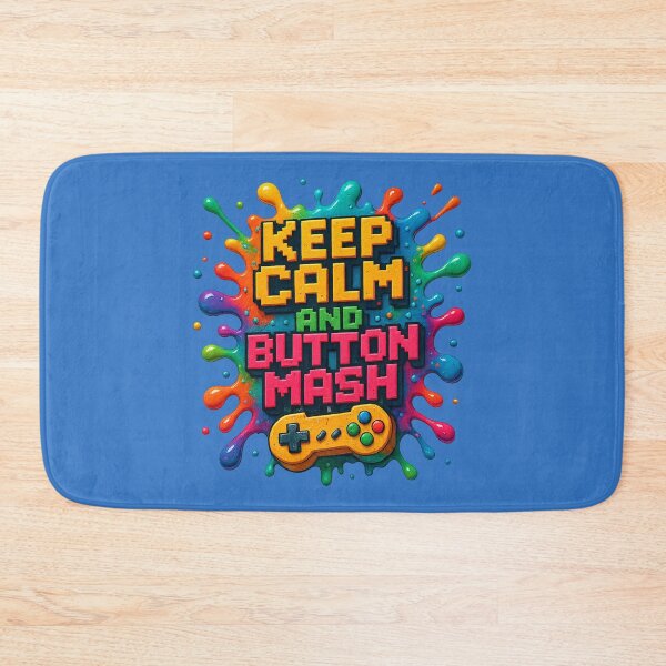 Item preview, Keep Calm and Button Mash – retro gaming humor designed and sold by Girih.