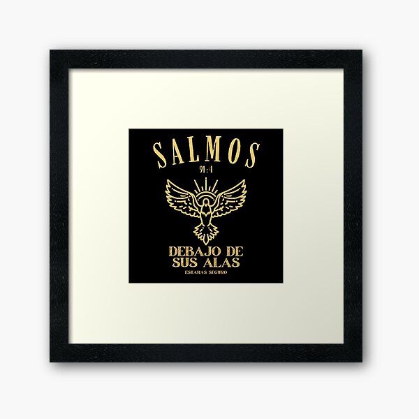Vista previa del artículo con la obra «Salmos 91:4», diseñado y vendido por SnowGraphics.