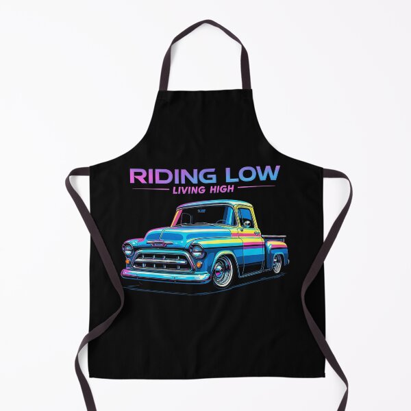 Item preview, Riding Low Living High – Neon Chevy 3100 Lowrider Truck Art designed and sold by TheArtOfCar.