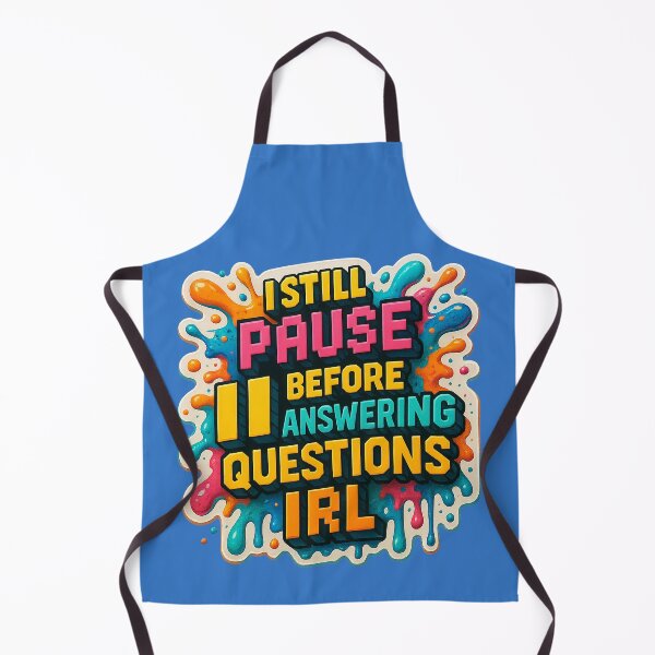 Item preview, Pause button for IRL questions – Gaming meets humor designed and sold by Girih.