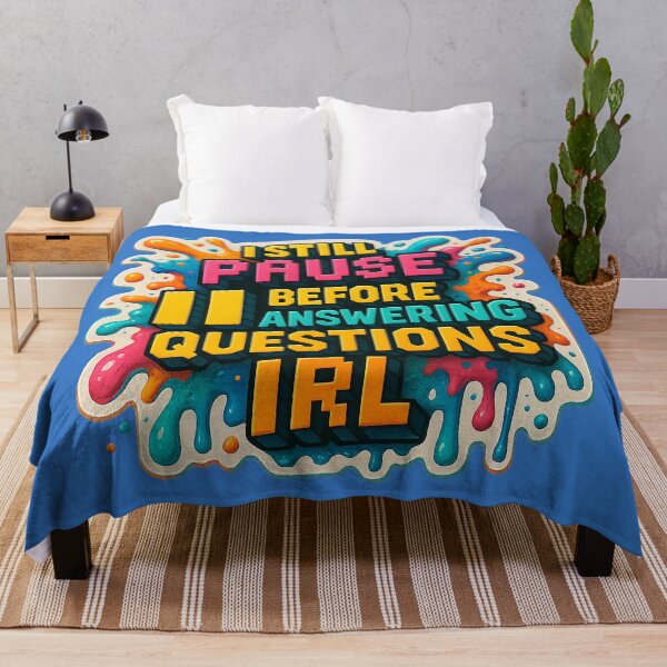 Item preview, Pause button for IRL questions – Gaming meets humor designed and sold by Girih.