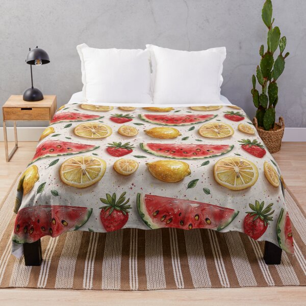 Item preview, Watercolor Citrus and Watermelon Splash designed and sold by NTGUILTY.