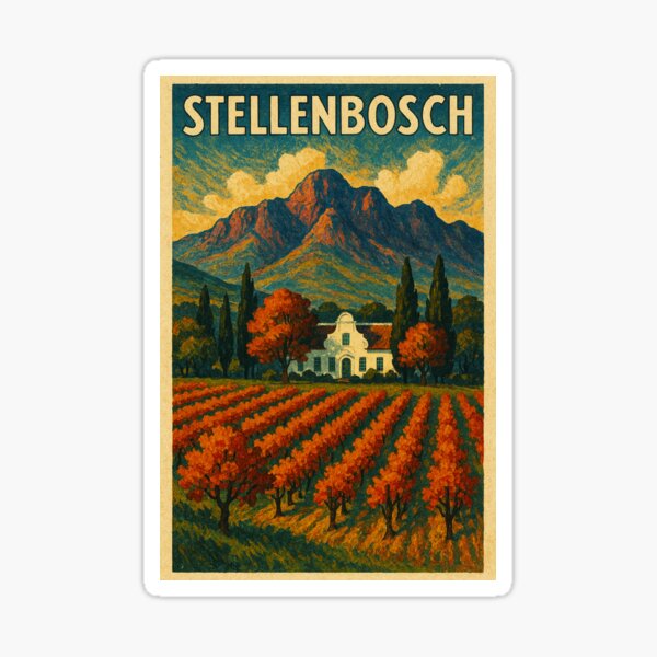 Item preview, Autumn Colors in Stellenbosch Vineyards designed and sold by Places On Earth.