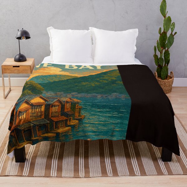 Item preview, Traditional Boathouses at Ine Bay, Kyoto at Sunset designed and sold by Places On Earth.