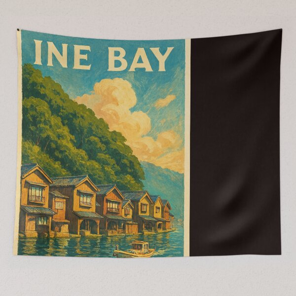 Item preview, Sunlit Funaya Houses of Ine Bay, Japan designed and sold by Places On Earth.