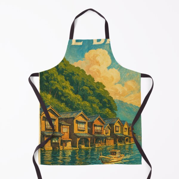 Item preview, Sunlit Funaya Houses of Ine Bay, Japan designed and sold by Places On Earth.
