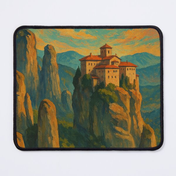 Item preview, Monastery of Meteora Perched on Greek Rock Pillars designed and sold by Places On Earth.