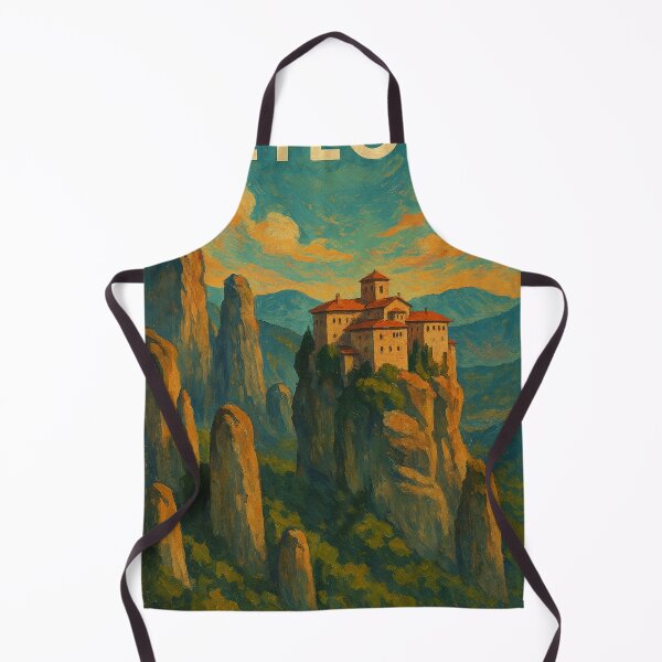 Item preview, Monastery of Meteora Perched on Greek Rock Pillars designed and sold by Places On Earth.
