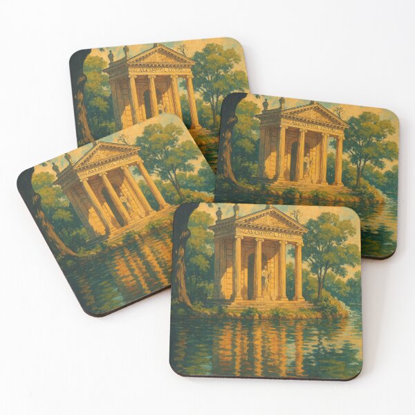 Item preview, Reflections at the Temple of Asclepius in Rome’s Villa Borghese designed and sold by Places On Earth.