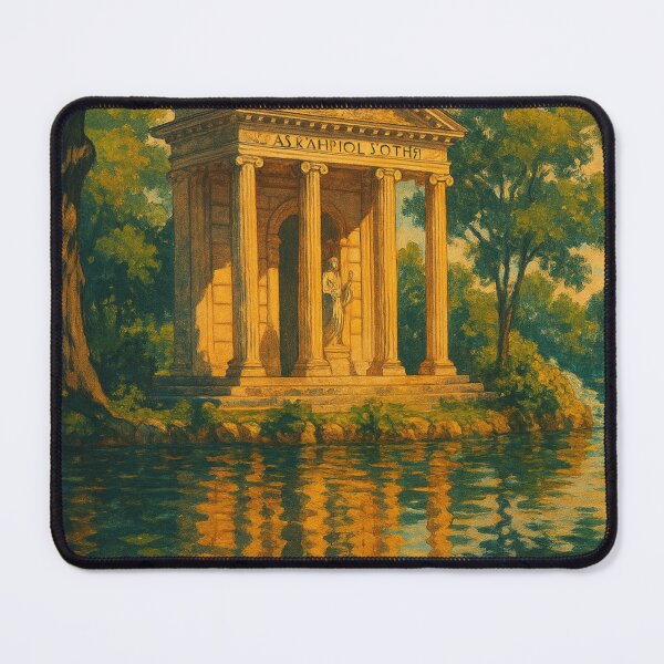 Item preview, Reflections at the Temple of Asclepius in Rome’s Villa Borghese designed and sold by Places On Earth.