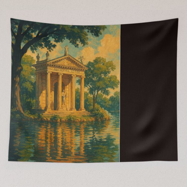 Item preview, Reflections at the Temple of Asclepius in Rome’s Villa Borghese designed and sold by Places On Earth.