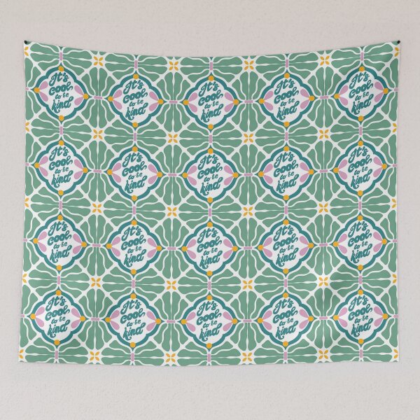 Item preview, kindness first, it's cool to be kind with Abstract 1900s Floral Design designed and sold by Clara Fruggeri.