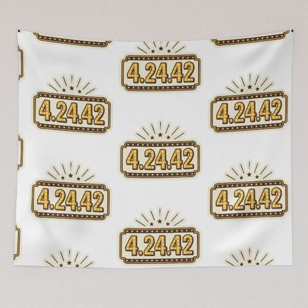Item preview, Vintage Marquee Date Sticker - 4.24.42 Retro Broadway Style designed and sold by Sandy's Cheeky Studio.