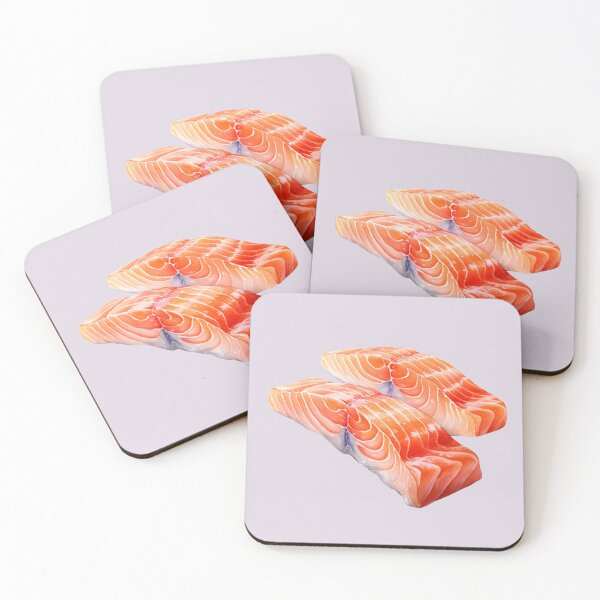 Item preview, Two Fillets of Raw Salmon designed and sold by Violet Peonies.
