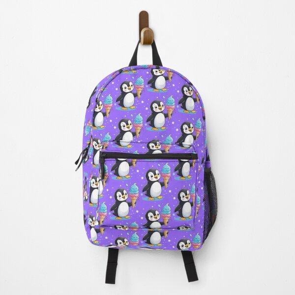Item preview, PENGUIN EATING ICE CREAM (#9966FF) designed and sold by Marlon Oseguera.