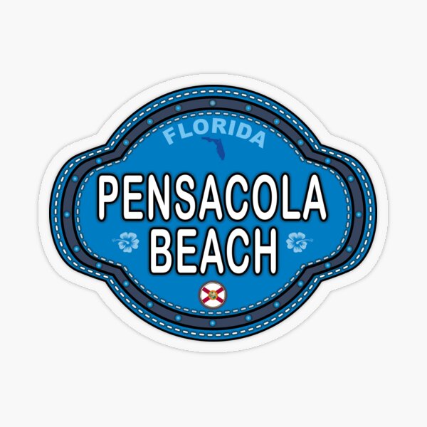 Item preview, Pensacola Beach Florida stitching effect designed and sold by studioss76.