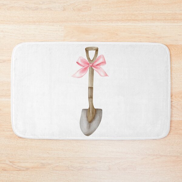 Item preview, Garden Shovel with Pink Bow – Coquette Cottagecore Watercolor Gardening Tool designed and sold by DivinePassion.