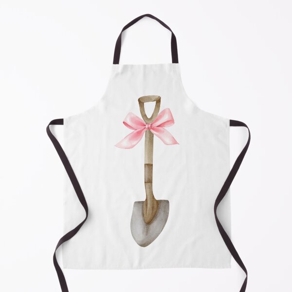 Item preview, Garden Shovel with Pink Bow – Coquette Cottagecore Watercolor Gardening Tool designed and sold by DivinePassion.