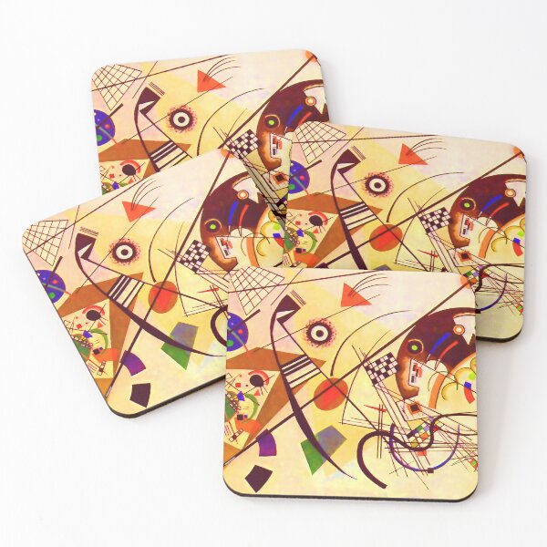 Item preview, Kandinsky Blue Red Yellow Abstract Art designed and sold by Vicky Brago-Mitchell®.