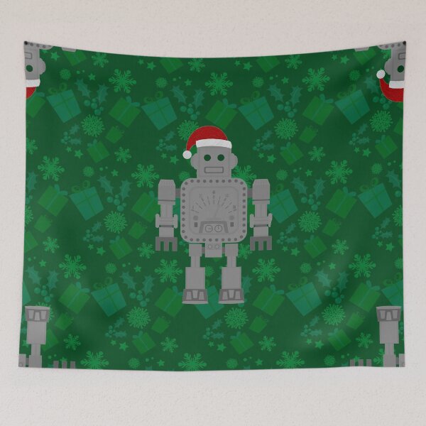 Item preview, christmas santa claus robot gifts presents designed and sold by Gossip Rag.