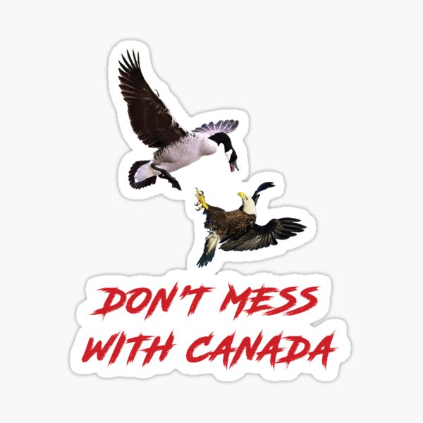 Aperçu de l'œuvre Motif amusant « Ne plaisante pas avec le Canada » créée et vendue par Teezy Does It.
