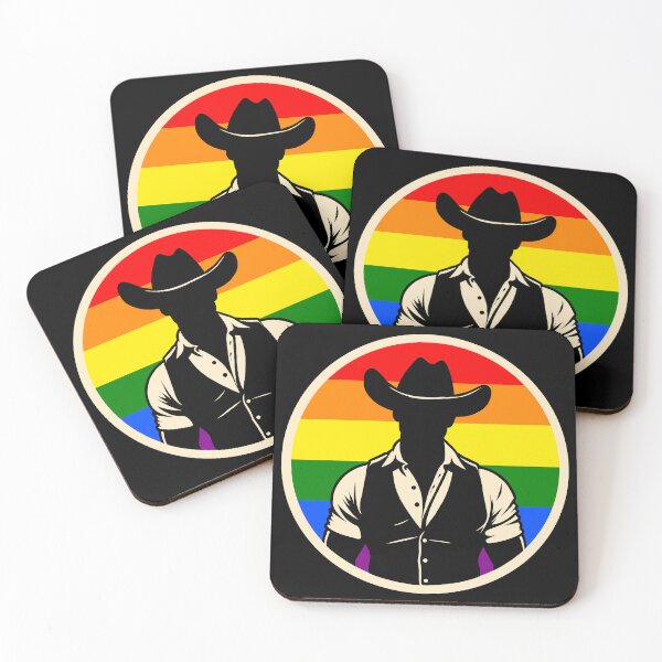 Item preview, Gay Pride Cowboy Silhouette designed and sold by Ghost on Toast.