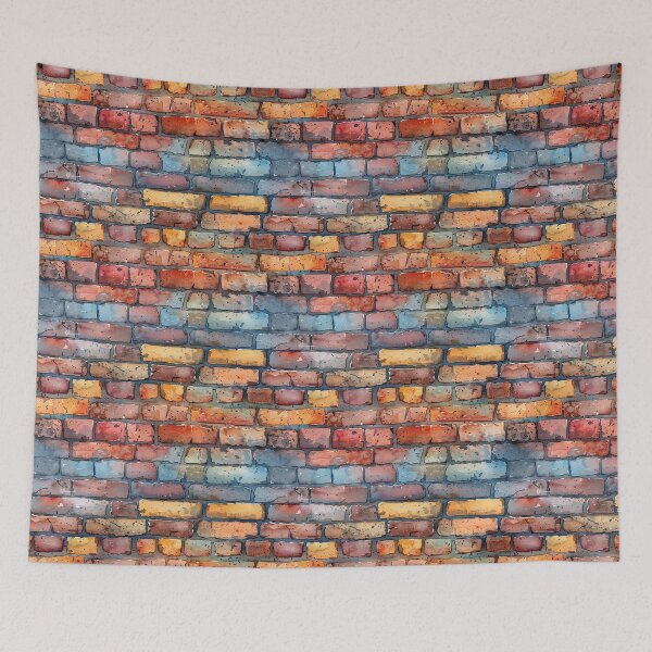 Item preview, Watercolor Washed Brickwork designed and sold by NTGUILTY.