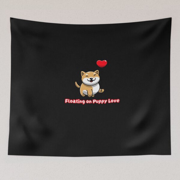 Item preview, Floating on Puppy Love  designed and sold by PandaVibe Prints.