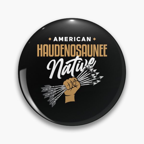 Item preview, AMERICAN HAUDENOSAUNEE NATIVE - Fist of Arrows - Indian Culture BLACK designed and sold by Darling DeDe.