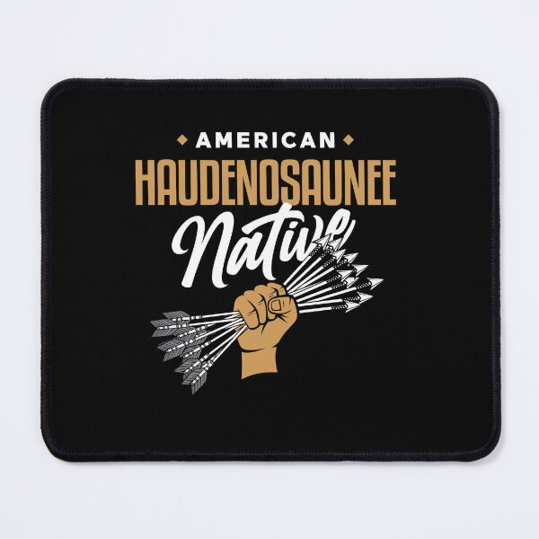 Item preview, AMERICAN HAUDENOSAUNEE NATIVE - Fist of Arrows - Indian Culture BLACK designed and sold by Darling DeDe.