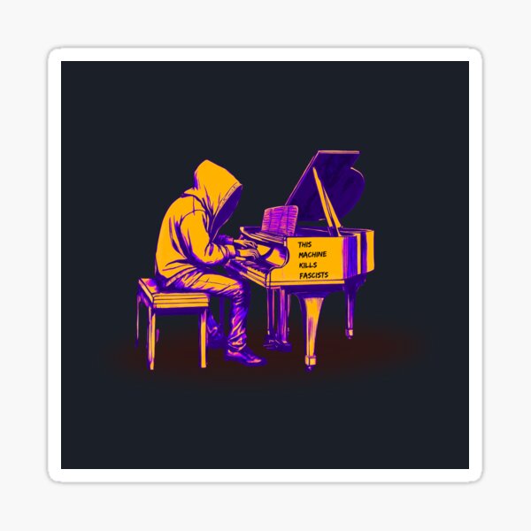 Laeh Su Tel! Piano Player Sticker