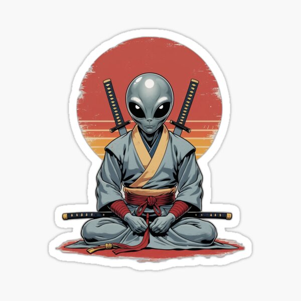 Artikel-Vorschau von Außerirdische Samurai-Zen-Kunst, einzigartige außerirdische Kampfkünste, designt und verkauft von fenrirwulf68.