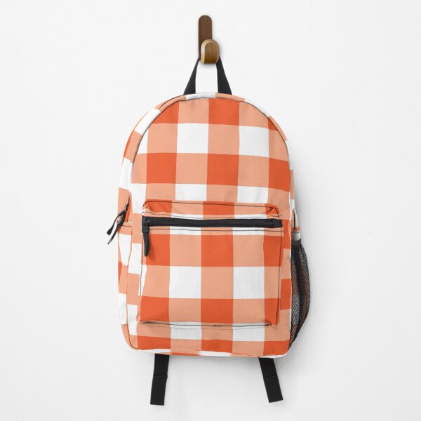 Artikelvorschau, Klassisches orange und weißes Gingham-Muster entworfen und verkauft von iCraftCafe.