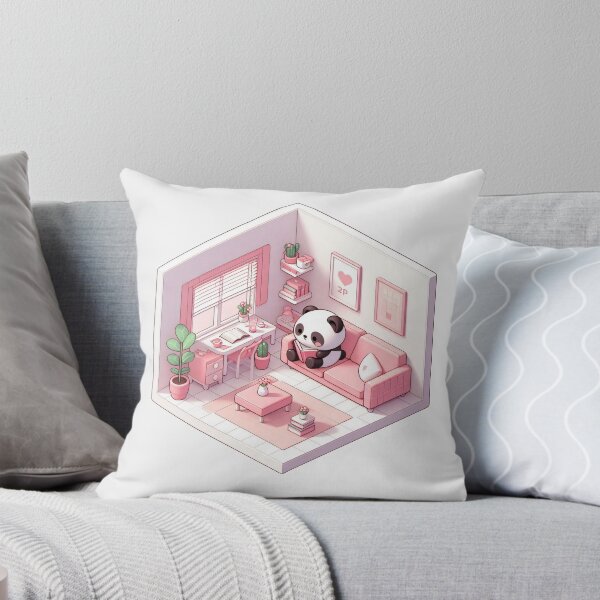 Item preview, Kawaii Panda with Book on Sofa Dolled Up - 3D Effect Sticker designed and sold by BeaverFriends.