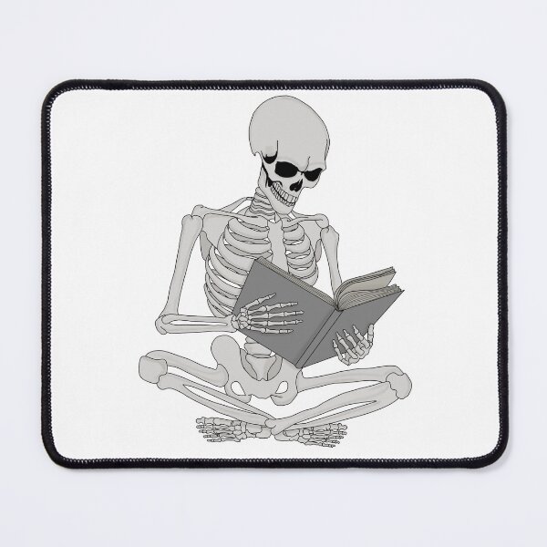 Item preview, Reading Skeleton (Plain Greyscale Variant) designed and sold by Hexcellent Designs.