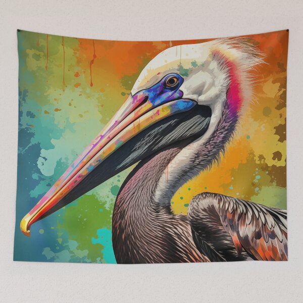 Item preview, Pelican Popart designed and sold by RedHandedOD.