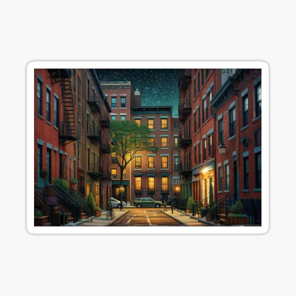 New York Street Sticker