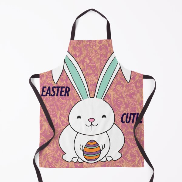 Item preview, Easter Cutie Bunny Holding Egg – Cute Cartoon Easter Design for Kids & Spring Gifts designed and sold by InspiredCreatives.
