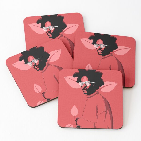 Item preview, Pink Floral Silhouette of an African Man designed and sold by itsdexterart.