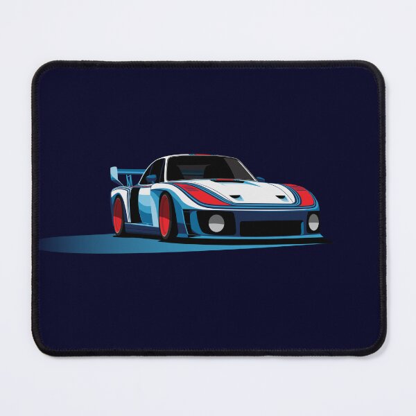 Item preview, Martini Porsche 935 Slant Nose classic Race Car Illustration designed and sold by blackdogshop.