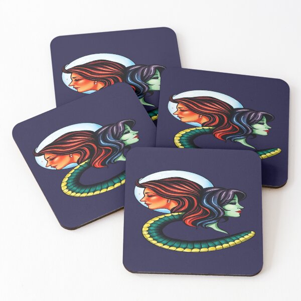 Item preview, Snake Sisters – Dual Nature Design designed and sold by Dakson Design - Fantasy Art.