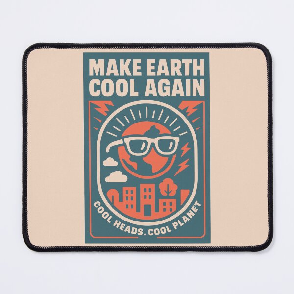 Item preview, Make Earth Cool Again Shirt – Eco Climate Poster Art designed and sold by Cheeky Companions.