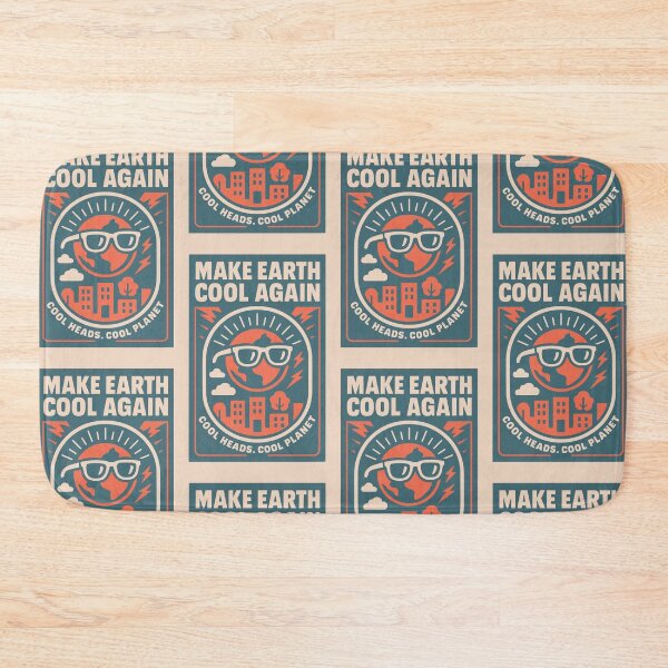 Item preview, Make Earth Cool Again Shirt – Eco Climate Poster Art designed and sold by Cheeky Companions.