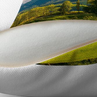 Alternate view of beautiful landscape in mountains Throw Pillow