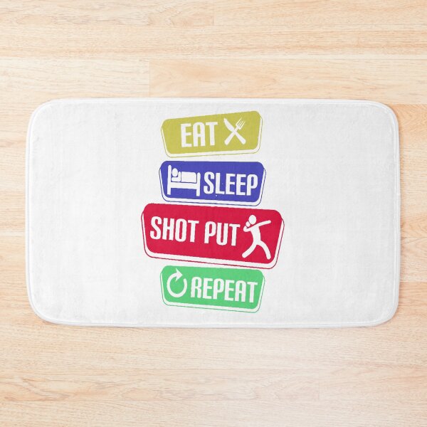 Item preview, Eat Sleep Shot Put Repeat designed and sold by Winther-Art.