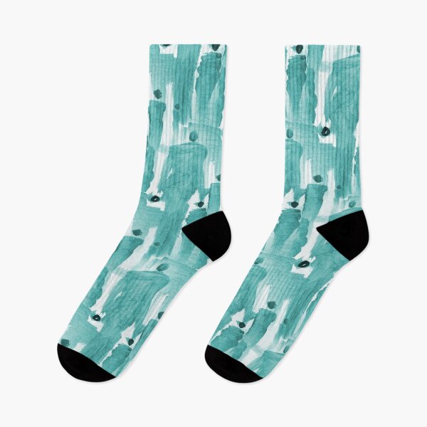 Item preview, Abstract Crowd of People Connecting in Watercolor Aqua designed and sold by Artistestella.
