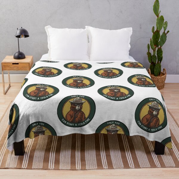 Item preview, “Only You” Smokey the Bear parody (Tesla) designed and sold by OliverWilde1312.